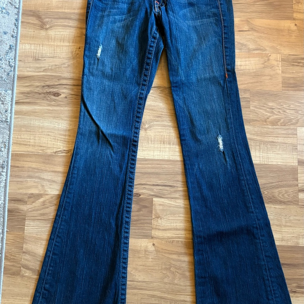 True Religion Dark Blue Flare Jeans